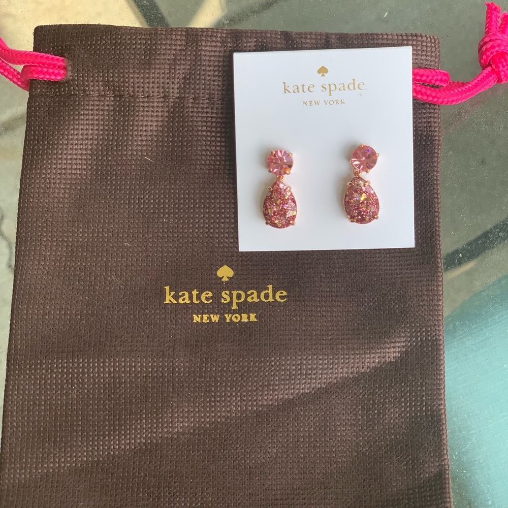 Kate Spade pink drop earrings!